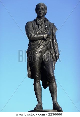 Robert burns Statue, Schottlands nationalen Dichter