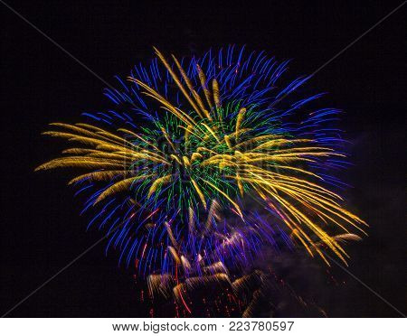Fireworks in San Sebastian in the Basque Country