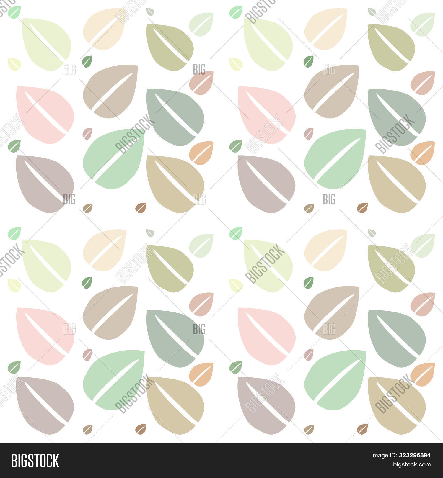 Pastel Leaves Image Photo Free Trial Bigstock