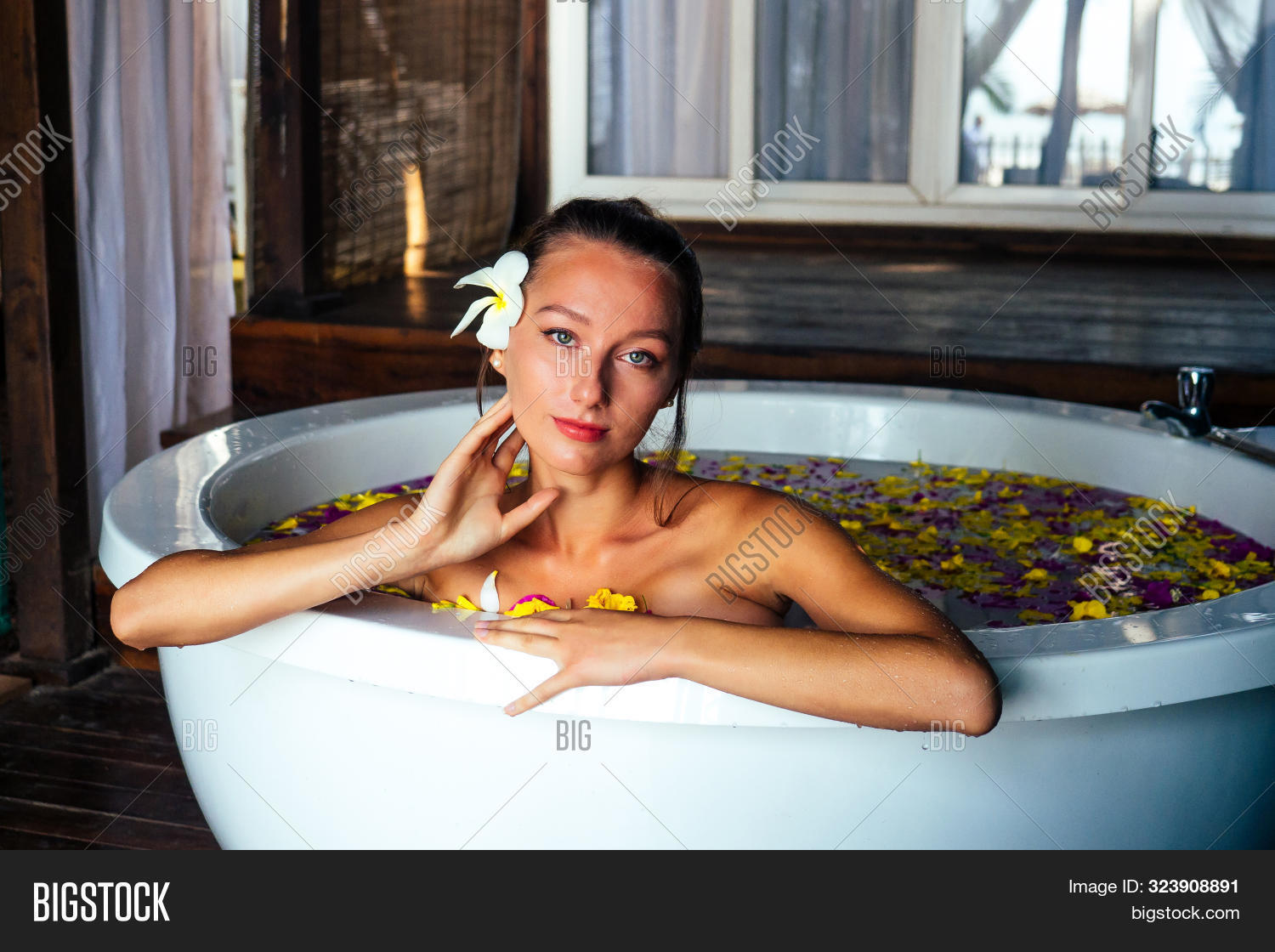 Lovely women relaxing sensual massage