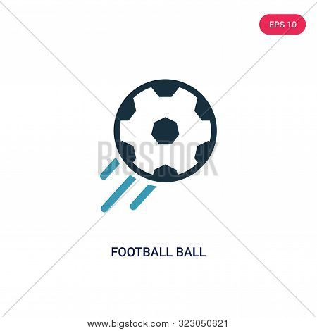 football ball icon in two color design style.