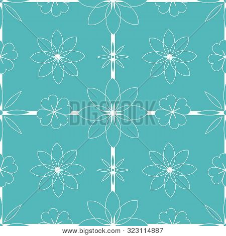 Lucky Symbols Collection Background Seamless Pattern Number 17