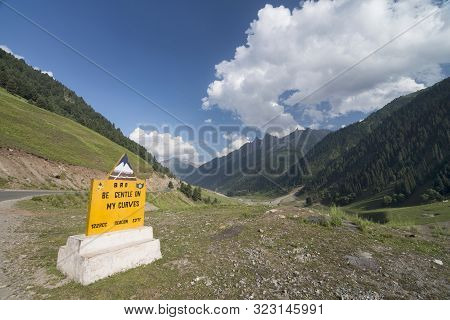Road To Sonmarg Hill Station At Ladakh In India