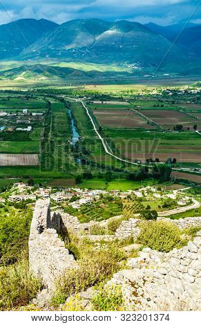 Ruins Of Lekuresi Castle In Saranda, South Albania