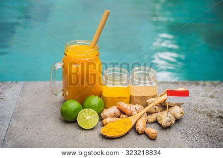 Drink Jamu. Indonesian Traditional Drink In Bali