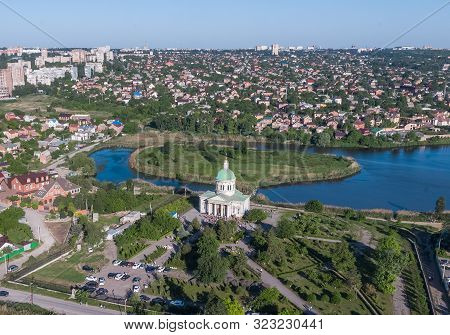 Rostov-on-don, Russia - May 2018: Surb Khach Church - View From A Height