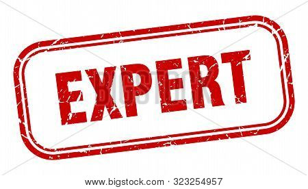 Expert Stamp. Expert Square Grunge Sign. Expert