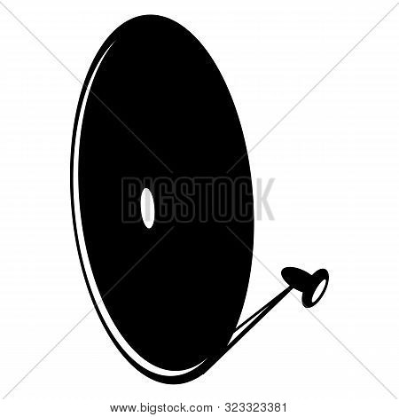 Set Of Satellite Dish Silhouette. Vector Illustration Can Be Use For Web.