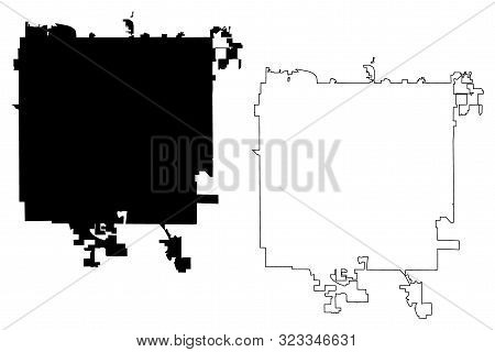 Des Moines City ( United States Cities, United States Of America, Usa City) Map Vector Illustration,