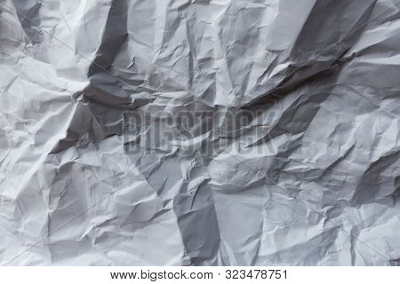 White Disastrously Paper Texture Abstract Background Or Backdrop.