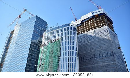 Warsaw, Poland. 22 September 2019. Construction Of The Warsaw Hub. The Warsaw Hub Will Comprise 75,0