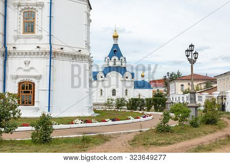 Ulan Ude, Russia - September 06, 2019: Cathedral Of Our Lady Of Smolensk Or Odigitrievsky Cathedral