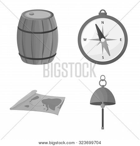 Vector Design Of Nautical And Voyage Icon. Set Of Nautical And Seafaring Stock Vector Illustration.