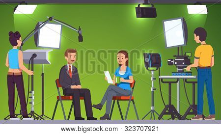 Tv Live News Show Host Video Interview