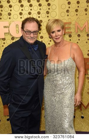 LOS ANGELES - SEP 22:  Stphen Root, Romy Rosemont at the Primetime Emmy Awards - Arrivals at the Microsoft Theater on September 22, 2019 in Los Angeles, CA
