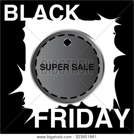 Black Friday Special Offer Poster Shopping Prize Tags With Text Holiday Promotion Concept Horizontal