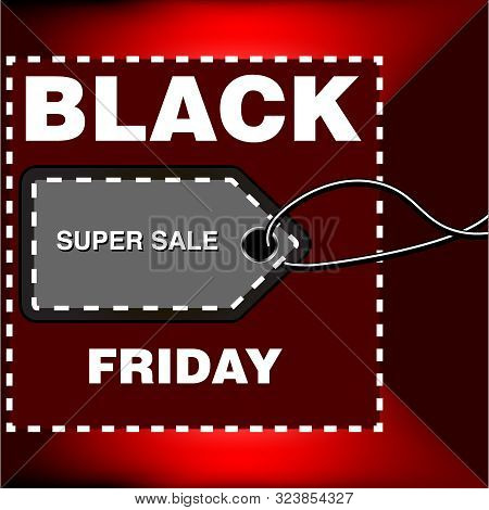 Black Friday Special Offer Poster Shopping Prize Tags With Text Holiday Promotion Concept Horizontal