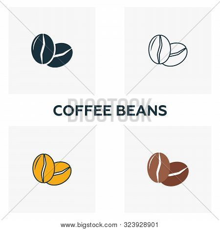 Coffee Beans Icon Set Vector Photo Free Trial Bigstock