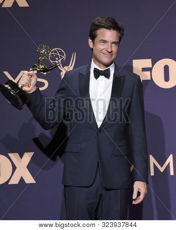 LOS ANGELES - SEP 22:  Jason Bateman at the Emmy Awards 2019: PRESS ROOM at the Microsoft Theater on September 22, 2019 in Los Angeles, CA