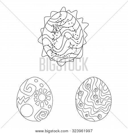 Vector Design Of Dinosaur And Magic Symbol. Set Of Dinosaur And Fantasy Vector Icon For Stock.