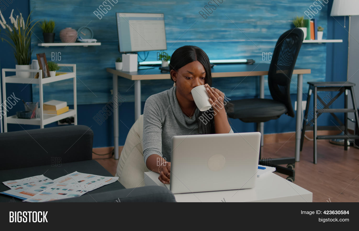 Black Student Drinking Image & Photo (Free Trial) Bigstock