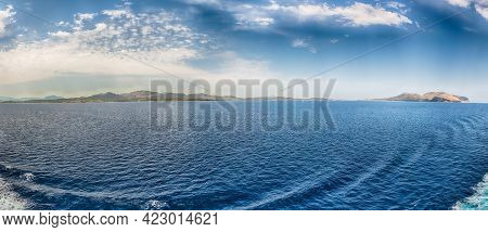 Panoramic View Over The Coast Near Olbia, In The Northern Part Of Sardinia, Italy