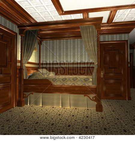 Cabina di lusso su una vecchia nave di lusso