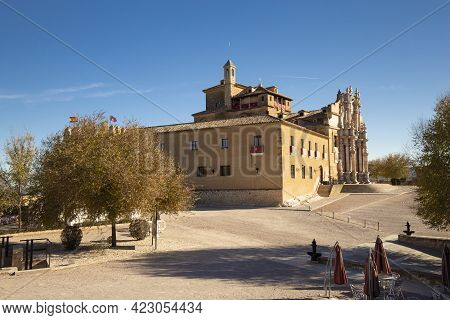 Caravaca, Murcia Province, Spain - November 17, 2017: Basilica Santuario De La Vera Cruz, Place Of P