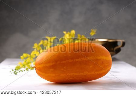 Golden Shower Flower And Yellow Cucumber
