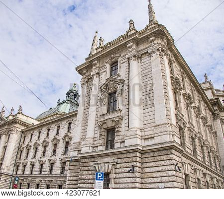 District Court Palace Of Justice In Munich - Munich, Germany - June 03, 2021 - Munich, Germany - Jun