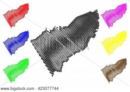 Floyd County, Commonwealth Of Virginia (u.s. County, United States Of America, Usa, U.s., Us) Map Ve