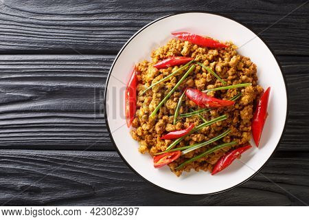 Khua Kling Also Known As Thai Dry Mince Curry Is A Traditional Dish From Southern Thailand Featuring