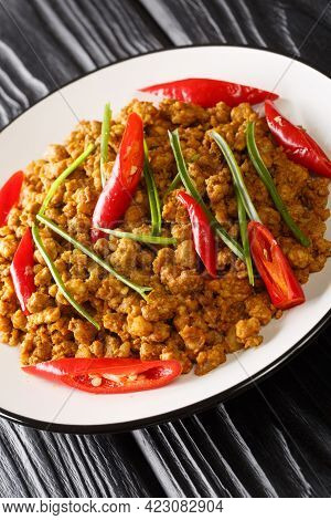 Khua Kling Is One Of The Most Well Known Southern Thai Food Dishes It's A Dry Curry,  Minced Meat Cl
