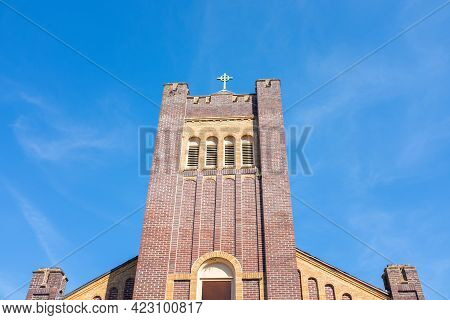 New Orleans, La - May 30: Bell Tower Of St. Joan Of Arc Church In Carrollton Neighborhood On May 30,