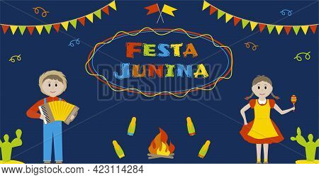 Festa Junina June Brazilian Festival Greeting Card.