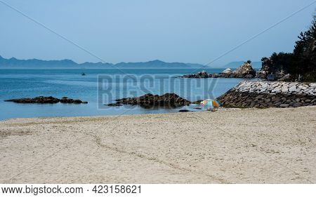 Beautiful Beach At Roadside Station Kazahaya-no-sato Fuwari - Matsuyama, Ehime Prefecture, Japan