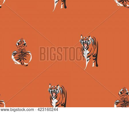 Hand Drawn Vector Abstract Stock Vector Modern Graphic Illustration, Safari Bohemian Contemporary Se