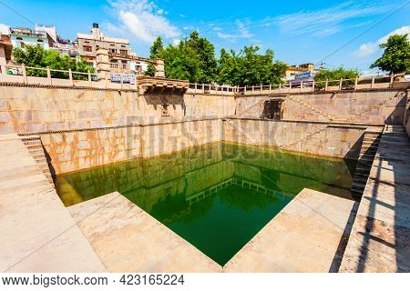 Ancient Stepwell In Bundi Town In Rajasthan State In India