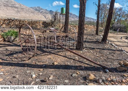 An Animal Drawn Harrow On A Farm Near Top Of Seweweekspoort In The Swartberg Mountains