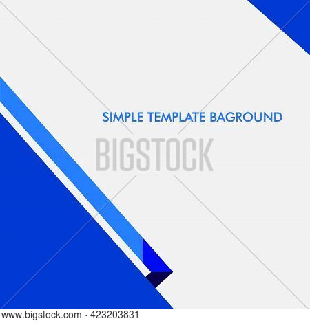 Simple Baground Certificate Template Design In Light Blue Color