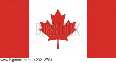 Canada Flag. Background Canadian Flag. Eps10 Vector Illustration.