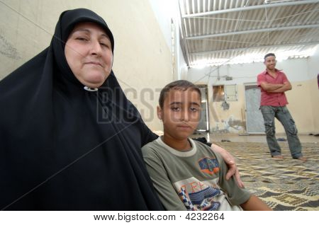 Famiglia nella striscia di Gaza