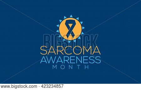 Sarcoma Cancer Awareness Month Banner Concept Observed On Every July. Sarcoma Cancer Background, Ban