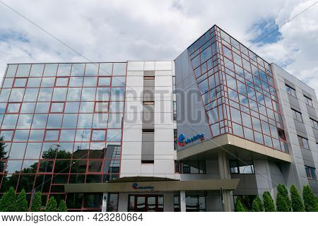 Bucharest, Romania - July 19, 2020: Electrica Sa Office Building In Bucharest, Romania.