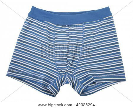 Cueca listrada azul boxer shorts