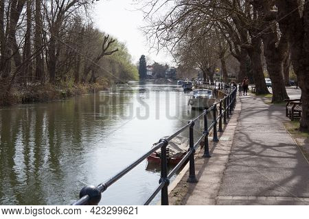 Views Along The Thames River In Maidenhead In The Uk, Taken On The 30th March 2021
