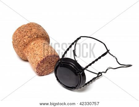 Šampaňské víno Cork a černé Muselet