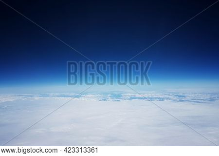 Flying Over A Glacier, A View From Low Earth Orbit