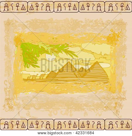 기자 피라미드와 오래 된 종이