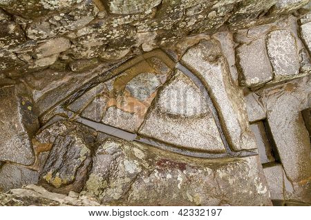 Bewässerungssystem im alten Machu Picchu, Peru